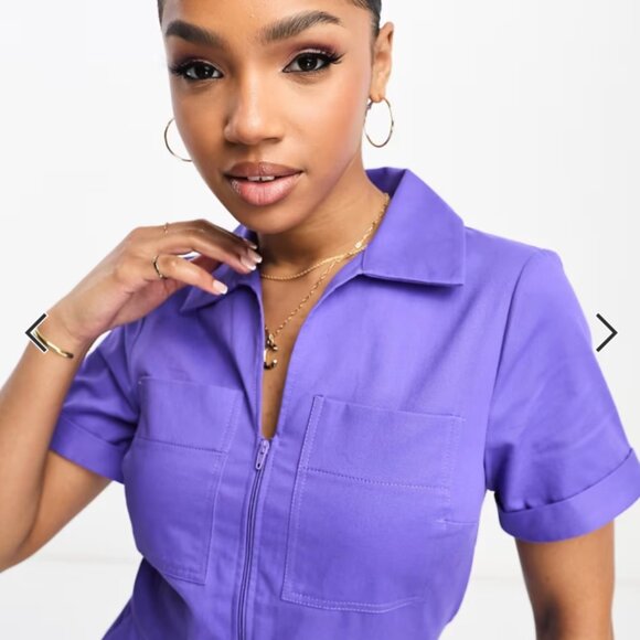 Utility Romper Jumpsuit - Picture 3 of 5